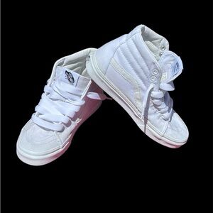 Vans SK8 True White High-Top Sneakers Fat Boy Lace Streetwear Grunge Men Size 6